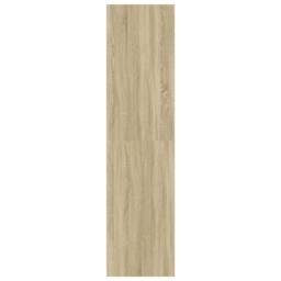 Berkfield Home Wardrobe Sonoma Oak 30x50x200 cm Engineered Wood in Light Oak - Size: 30 x 50 x 200 cm - thumbnail 5