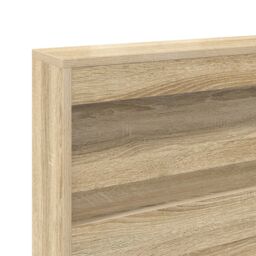 Berkfield Home Bookcase Bed Sonoma Oak 180x200 cm Engineered Wood in Beige - thumbnail 9