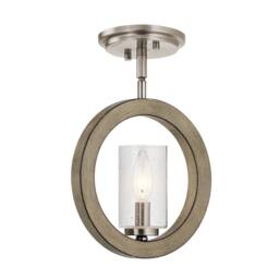 Netlighting Kichler Grand Bank Wall Light MiniPendant SemiFlush Antique Grey - thumbnail 2