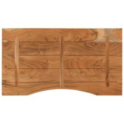 Berkfield Home Desk Top 100x50x2.5 cm Rectangular Solid Wood Acacia in Brown - thumbnail 5