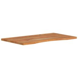 Berkfield Home Desk Top 100x50x2.5 cm Rectangular Solid Wood Acacia in Brown - thumbnail 3