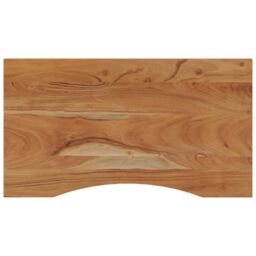 Berkfield Home Desk Top 100x50x2.5 cm Rectangular Solid Wood Acacia in Brown - thumbnail 2