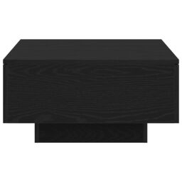 Berkfield Home Black Oak Coffee Table - 90x60x31 cm, Made from Engineered Wood - Size: 90 x 60 x 31 cm - thumbnail 8