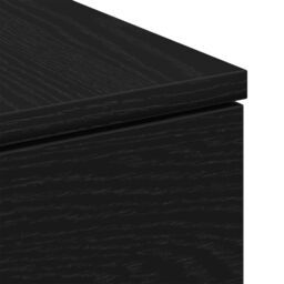 Berkfield Home Black Oak Coffee Table - 90x60x31 cm, Made from Engineered Wood - Size: 90 x 60 x 31 cm - thumbnail 9