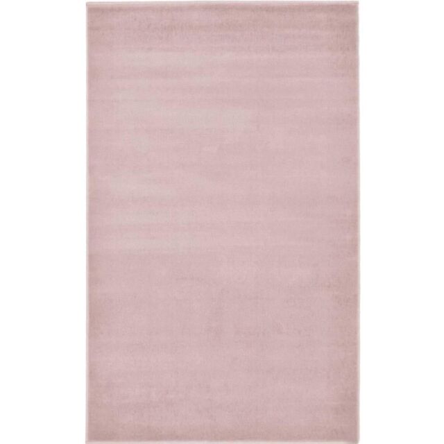 THE RUGS Maestro Collection Solid Design Rug in Pink - Size: 160 cm x 230 cm - image 1