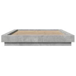 Berkfield Home Bed Frame without Mattress Concrete Grey 120x200 cm - Size: Small Double - thumbnail 4
