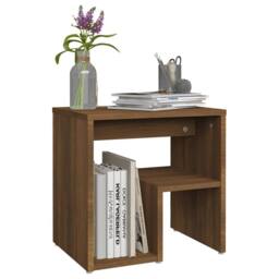 Berkfield Home Premium Bed Cabinets 2 pcs Brown Oak 40x30x40 cm Engineered Wood - Size: 40 x 30 x 40 cm - thumbnail 7