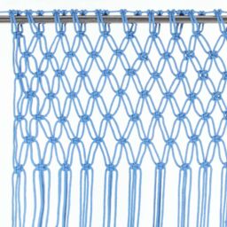 Berkfield Home Macrame Curtain Blue 140x240 cm Cotton - thumbnail 3