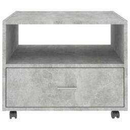 Berkfield Home Coffee Table Concrete Grey 55x55x40 cm Engineered Wood - Size: 55 x 55 x 40 cm - thumbnail 5