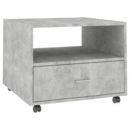 Berkfield Home Coffee Table Concrete Grey 55x55x40 cm Engineered Wood - Size: 55 x 55 x 40 cm - thumbnail 2
