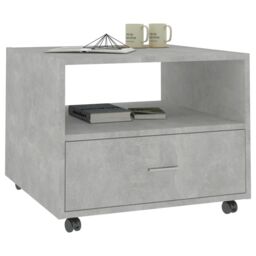 Berkfield Home Coffee Table Concrete Grey 55x55x40 cm Engineered Wood - Size: 55 x 55 x 40 cm - thumbnail 4