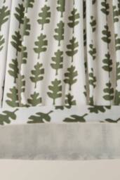 ValueLights Grange Small 25cm Floral Pleated Ceiling Pendant Lamp Shade & Bulb in Pale Green - thumbnail 5