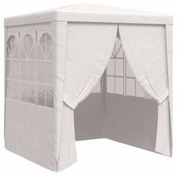 Berkfield Home Professional Party Tent with Side Walls 2x2 m White 90 g/m ² - thumbnail 3
