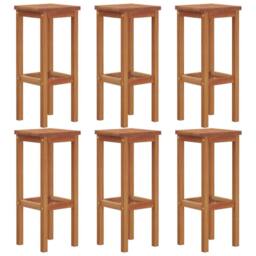 Berkfield Home 7 Piece Garden Bar Set Solid Wood Acacia in Brown - thumbnail 5