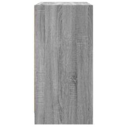 Berkfield Home Side Cabinet with Glass Doors Grey Sonoma 68x37x75.5 cm - thumbnail 7