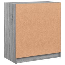 Berkfield Home Side Cabinet with Glass Doors Grey Sonoma 68x37x75.5 cm - thumbnail 8