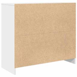 Berkfield Home Sideboard White 85x34x76 cm Engineered Wood - Size: 85 x 34 x 76 cm - thumbnail 8