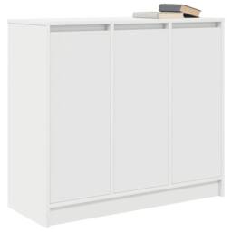Berkfield Home Sideboard White 85x34x76 cm Engineered Wood - Size: 85 x 34 x 76 cm - thumbnail 4