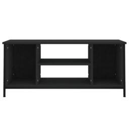 Berkfield Home TV Cabinet Black 102x35x45 cm Engineered Wood - Size: 102 x 35 x 45 cm - thumbnail 5