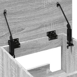 Berkfield Home Lectern with Wheels & Drawer Grey Sonoma 55x55x107 cm Engineered Wood - Size: 55 x 55 x 107 cm - thumbnail 9