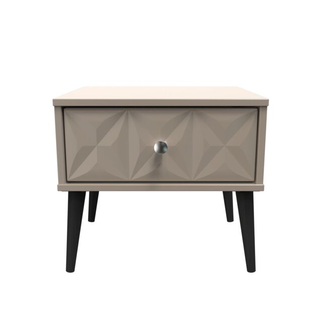Ready Assembled 2 U Toledo 1 Drawer Side Table (Ready Assembled) in Light Brown - image 1
