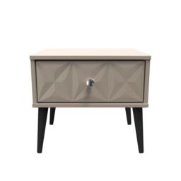 Ready Assembled 2 U Toledo 1 Drawer Side Table (Ready Assembled) in Light Brown - thumbnail 1