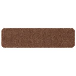 Berkfield Home Stair Mats with Latex Backing Yellow 20x75 cm in Brown - Size: Medium - thumbnail 2