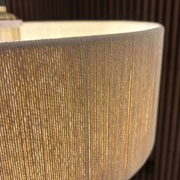 CGC Lighting Savina Cream Fine Cotton String Large Two Tier Layered Drum Lampshade - thumbnail 3