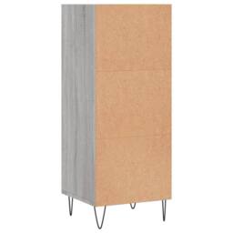 Berkfield Home Sideboard Grey Sonoma 34.5x32.5x90 cm Engineered Wood - thumbnail 6