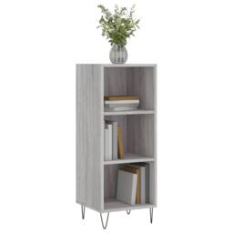 Berkfield Home Sideboard Grey Sonoma 34.5x32.5x90 cm Engineered Wood - thumbnail 3
