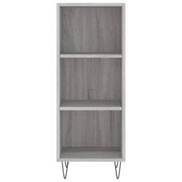 Berkfield Home Sideboard Grey Sonoma 34.5x32.5x90 cm Engineered Wood - thumbnail 4
