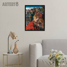 "Artery8 Lucas Cranach The Martyrdom of Saint Barbara Framed Canvas Art Print - Size: W12"" x H16""" - thumbnail 3