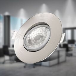 B.K.Licht 12 Pack Matt Nickel 12x4.9W LED Recessed Light in Metallics - thumbnail 7