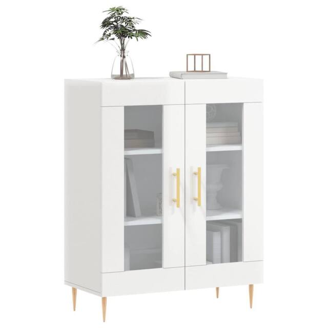 Berkfield Home Sideboard High Gloss White 69.5x34x90 cm Engineered Wood - image 1