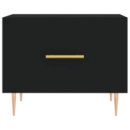 Berkfield Home Coffee Tables 2 pcs Black 50x50x40 cm Engineered Wood - Size: 50 x 50 x 40 cm - thumbnail 6