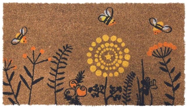 THE RUGS Coir Doormat Gainsborough Busy Bees 40x70 cm - Size: 40 cm x 70 cm - image 1