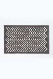 Homescapes Super Absorbent Soft Tidal Cotton Bathmat in Grey