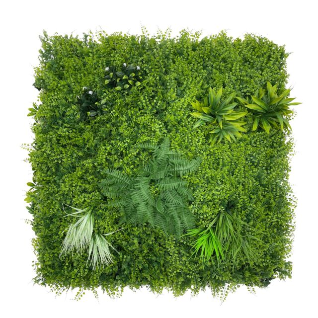 INMTFEI Luxury Artificial Hedge Panel Ultra-Realistic Green Wall 100 x 100 cm