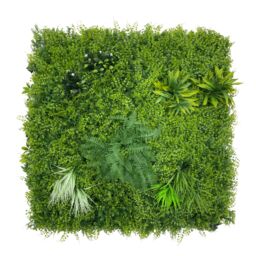INMTFEI Luxury Artificial Hedge Panel Ultra-Realistic Green Wall 100 x 100 cm - thumbnail 1