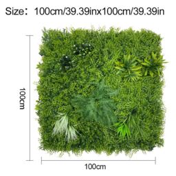 INMTFEI Luxury Artificial Hedge Panel Ultra-Realistic Green Wall 100 x 100 cm - thumbnail 7