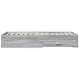 Berkfield Home Bed Frame with Drawers without Mattress Grey Sonoma 90x190 cm Single - thumbnail 5
