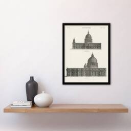 Artery8 St Paul St Peters Encyclopaedia Britannica Framed Wall Art Print in White - Size: A4 - thumbnail 4