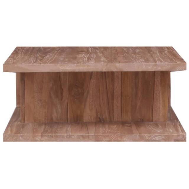 Berkfield Home Decorative Coffee Table 70x70x30 cm Solid Teak Wood in Brown - Size: 70 x 70 x 30 cm - image 1