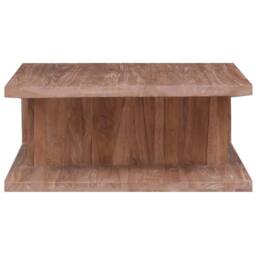 Berkfield Home Decorative Coffee Table 70x70x30 cm Solid Teak Wood in Brown - Size: 70 x 70 x 30 cm
