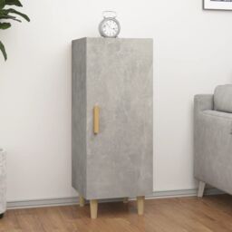 Berkfield Home Sideboard Concrete Grey 34.5x34x90 cm Engineered Wood - thumbnail 1