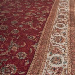 Kukoon Red Oriental Washable & Non Slip Distressed Living Room Area Rug - Size: 80 cm x 300 cm - thumbnail 4