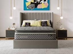 Arthur Sleep Emperor Arthur 5000 Medium Firm Hybrid Mattress in Grey - Size: Super King - thumbnail 3