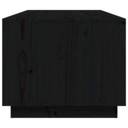 Berkfield Home Coffee Table Black 100x50x41 cm Solid Wood Pine - Size: 100 x 50 x 41 cm - thumbnail 7