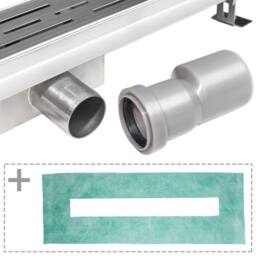 tectake Channel Drain in Grey - Size: 100 cm - thumbnail 5