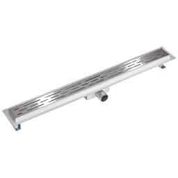 tectake Channel Drain in Grey - Size: 100 cm - thumbnail 1